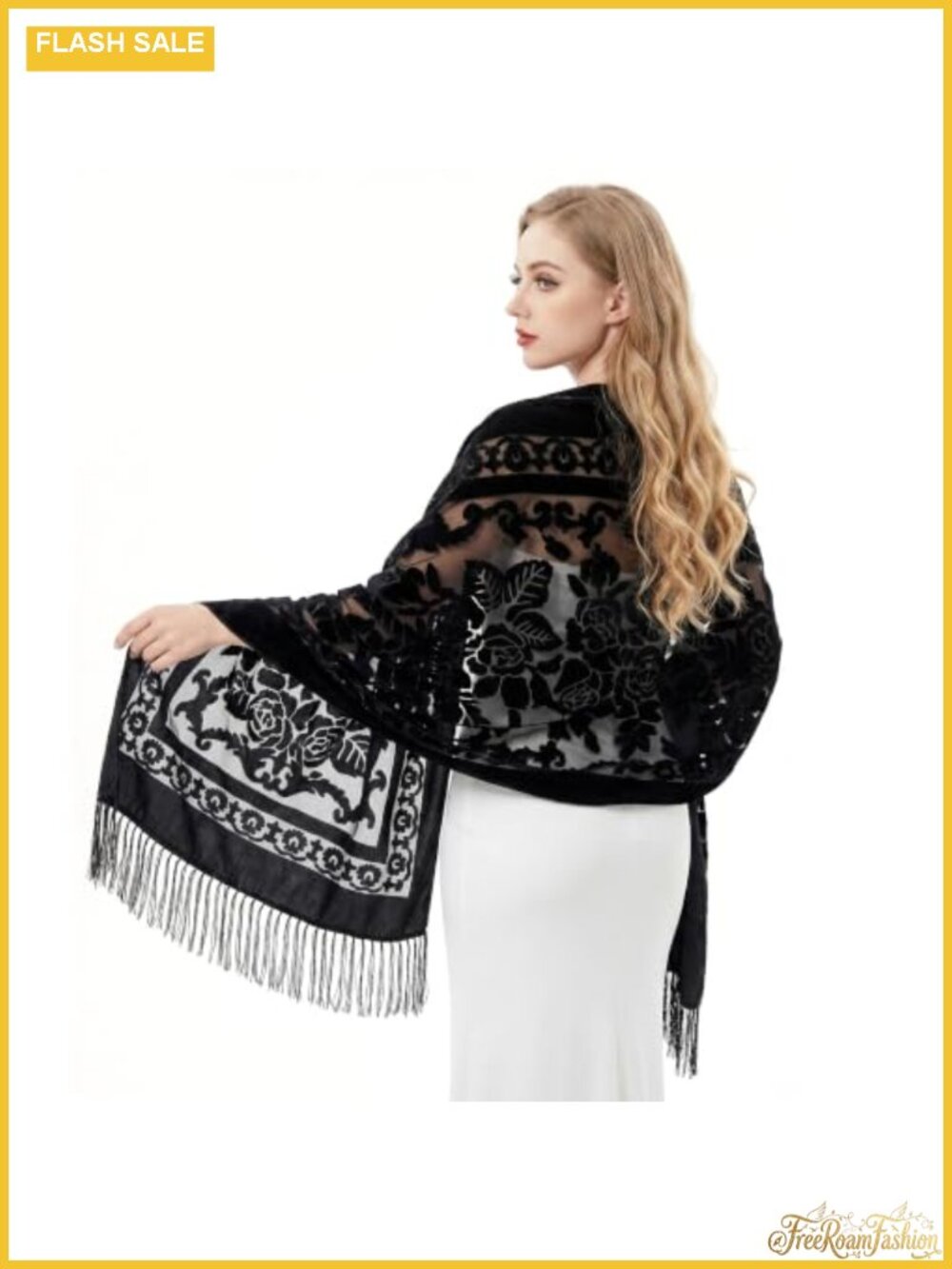 Velvet Shawl Wrap for Evening Dresses Wedding Sheer Scarf Winter Formal